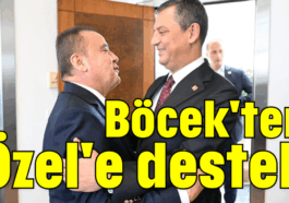 Böcek'ten Özel'e destek