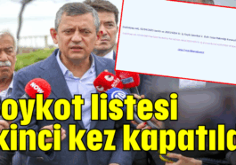 Boykot listesi ikinci kez kapatıldı