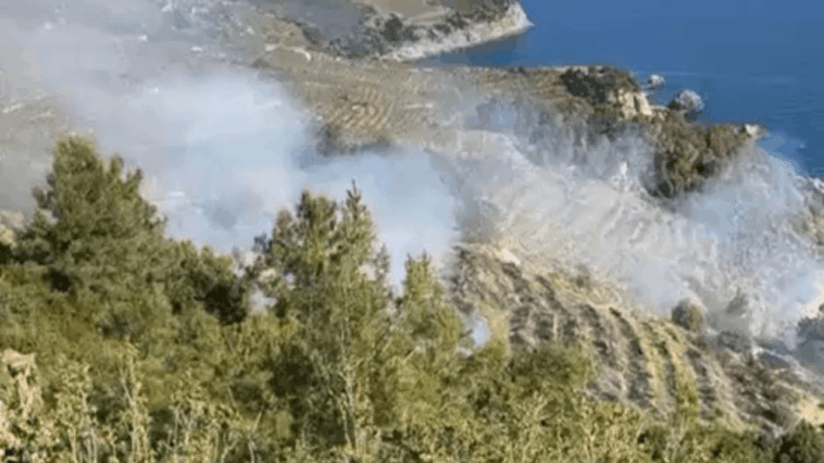 Gazipaşa'da muz bahçesinde yangın