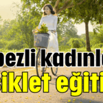 Kepezli kadınlara bisiklet eğitimi