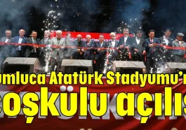 Kumluca Atatürk Stadyumu’na coşkulu açılış