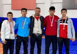 Serikli güreşçiler 4 madalya kazandı