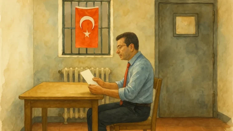 Tutuklu İBB Başkanı İmamoğlu odasını paylaştı