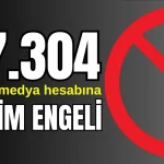 4 ayda 27.302 sosyal medya hesabına erişim engeli