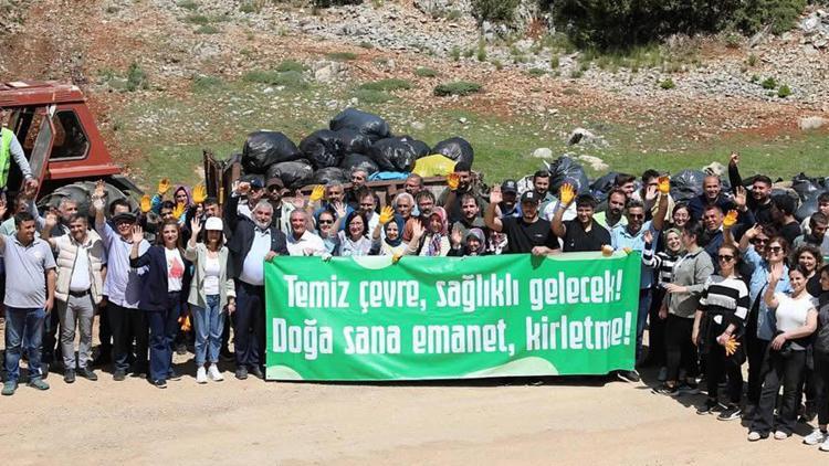 Aksekide çevre temizliği etkinliği