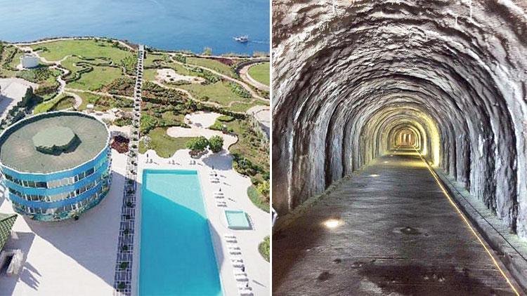 5 yıldızlı otelden plaja tünel: Falezi delip geçtiler