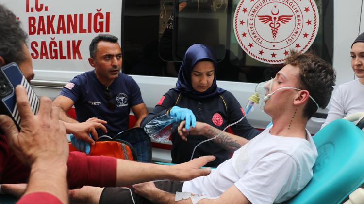 Korku evinde testere tamiri sırasında çıkan yangında 3 kişi yaralandı