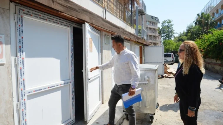 Alanya'da otellerin evsel atıkları denetim