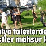 Antalya falezlerde turistler mahsur kaldı