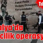 Antalya’da tefecilik operasyonu