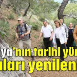 Antalya'nın tarihi yürüyüş rotaları yenileniyor