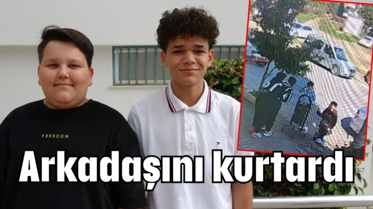 Arkadaşını kurtardı