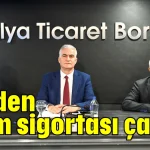 ATB'den tarım sigortası çağrısı