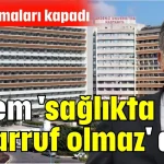 AÜ Tıp klimaları kapadı Erdem 'sağlıkta tasarruf olmaz' dedi