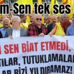 Eğitim-Sen Antalya'da tek ses oldu