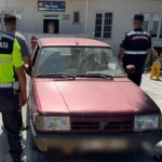 Finike'de drift atan sürücünün ehliyetine el konuldu