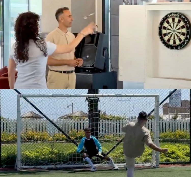 YÖNETİCİLER ARASINDA DART VE PENALTI TURNUVASI HEYECANI