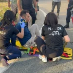 Kamyonet çarpıp kaçtı motosikletli yaralandı