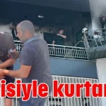 Kedisiyle kurtarıldı