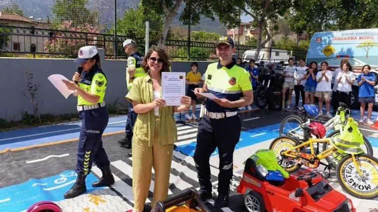 Kemer'de jandarmadan uygulamalı ders