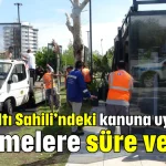 Konyaaltı Sahili’ndeki kanuna uymayan işletmelere süre verildi