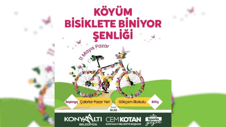 Konyaaltı'nda pedallar doğa için dönüyor