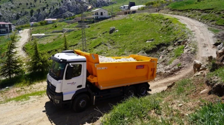 Konyaaltı'nda yayla yolları onarılıyor