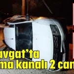 Manavgat'ta sulama kanalı 2 can aldı