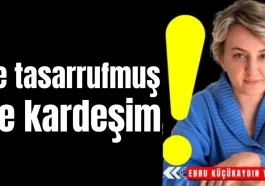 Ne tasarrufmuş be kardeşim!