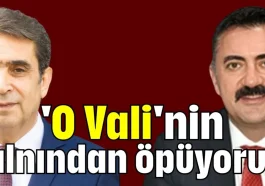 'O Vali'nin alnından öpüyoruz