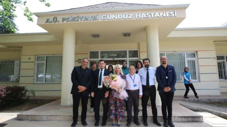 Rektör Özkan'dan tarım ve sanatla terapi edilen psikiyatri hastalarına ziyaret