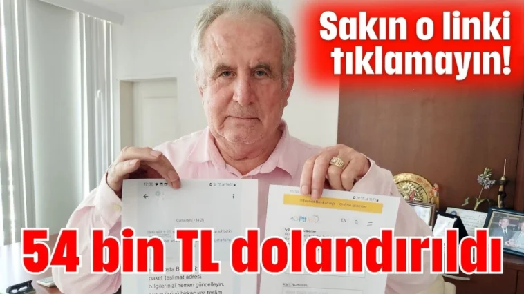 Sakın o linki tıklamayın! 54 bin TL dolandırıldı