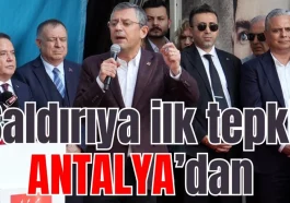 Saldırıya ilk tepkiler Antalya'dan