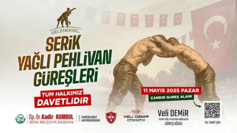 Serik'te yağlı güreş heyecanı