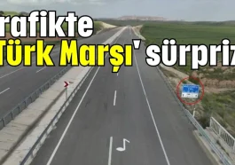 Trafikte 'Türk Marşı' sürprizi