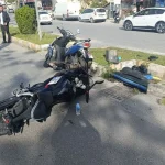 Yaya geçidine dönmeye çalışırken kaza yaptı: 1 yaralı