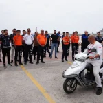 Zabıtaya güvenli sürüş dersi!