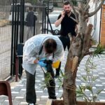 Antalyada korkunç olay Bahçede otururken yorgun mermiyle hayatını kaybetti