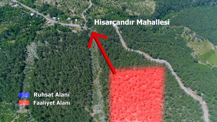 Hisarçandırda ormanda dinamit tehlikesine karşı köylülerden imza kampanyası