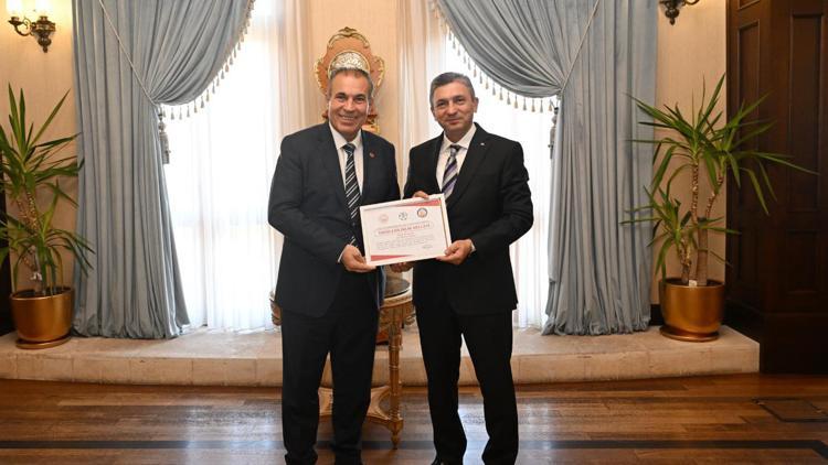 Kepez Belediyesine Erişilebilirlik Belgesi onuru