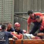 Kırım makinesine düşen işçinin bacakları koptu