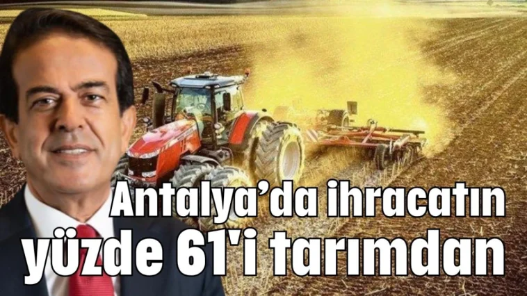 Antalya'da ihracatın yüzde 61'i tarımdan