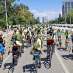 Antalya'da 'Trafikte beni fark et' sloganıyla bisiklet turu