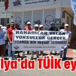 Antalya'da TÜİK eylemi