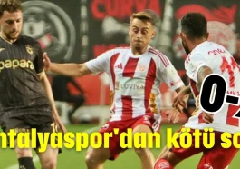 Antalyaspor'dan kötü son 0-2
