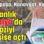 Bakanlık Antalya'da 5 araziyi tahsise açtı
