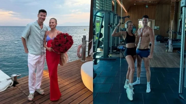 Barcelona'nın forveti Robert Lewandowski Antalya tatilinde