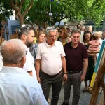 Başkan Topaloğlu resim ve baskı sergisine katıldı