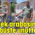 Bebek arabasını otobüste unuttular