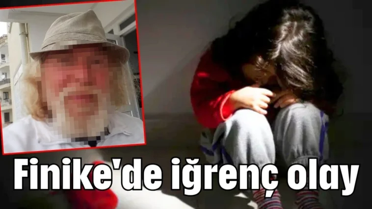 Finike'de iğrenç olay